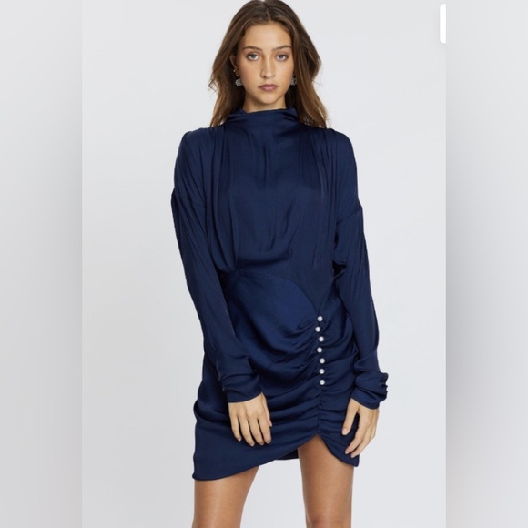 Elliatt Aristocrat Dress in Navy size L